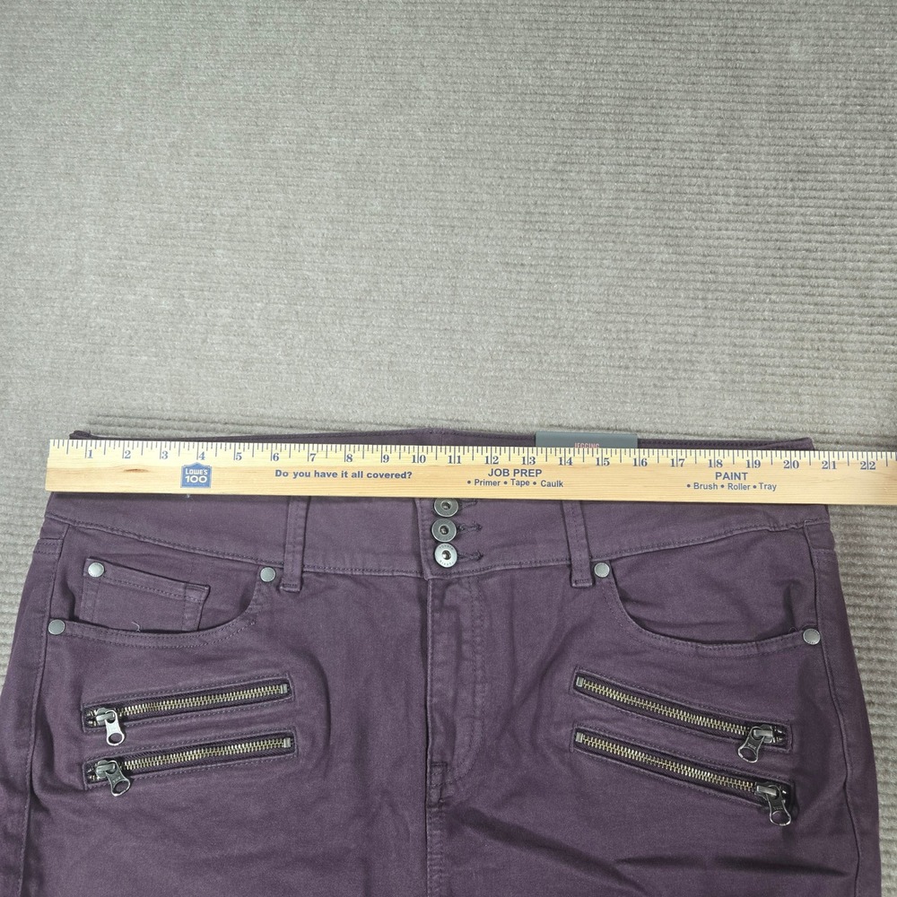 Torrid Women 20S Purple Moto Zipper Super Soft Jegging Pants - Picture 3 of 9
